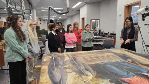 Art Students Visit the Yale University Department of Conservation