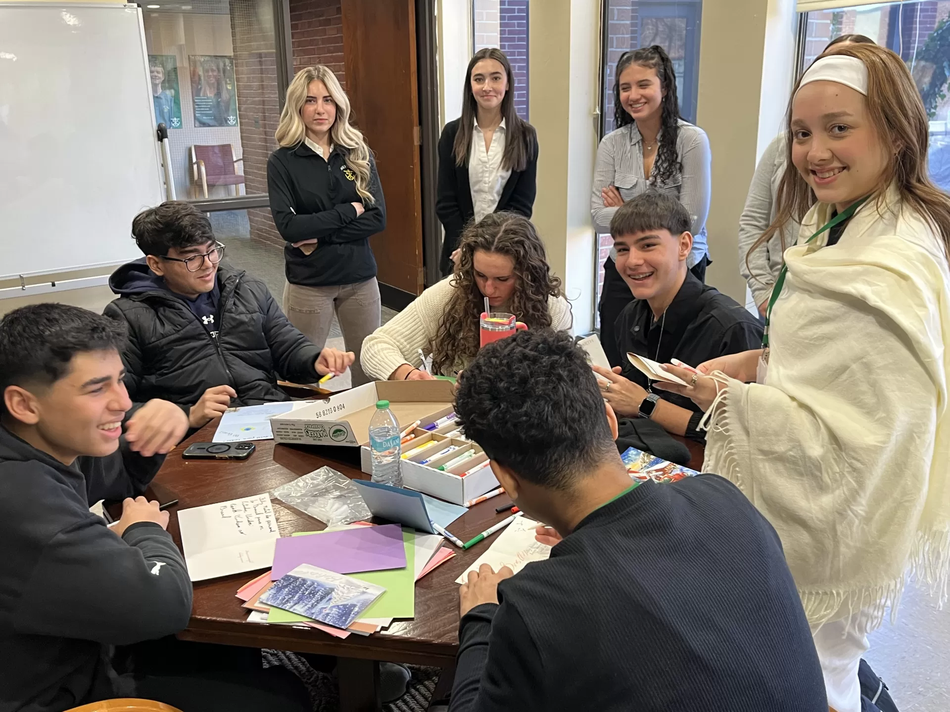 Our Holy Cross Students Meet Fellow Holy Cross Students from Brazil