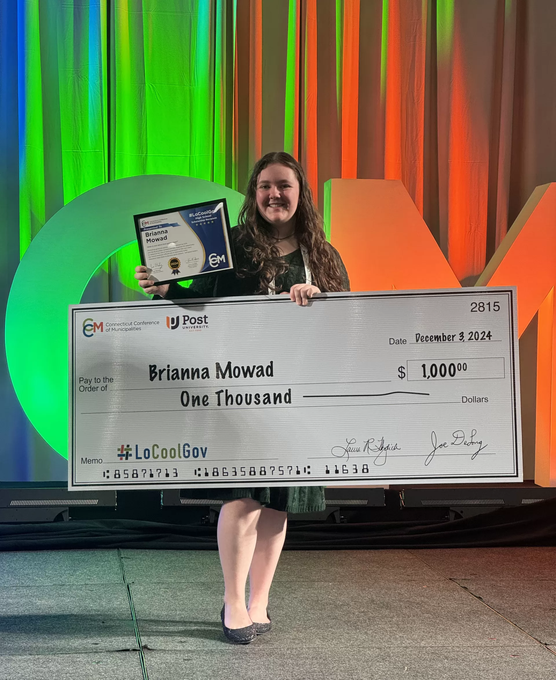 Holy Cross Sophomore named winner of Locool Government Challenge