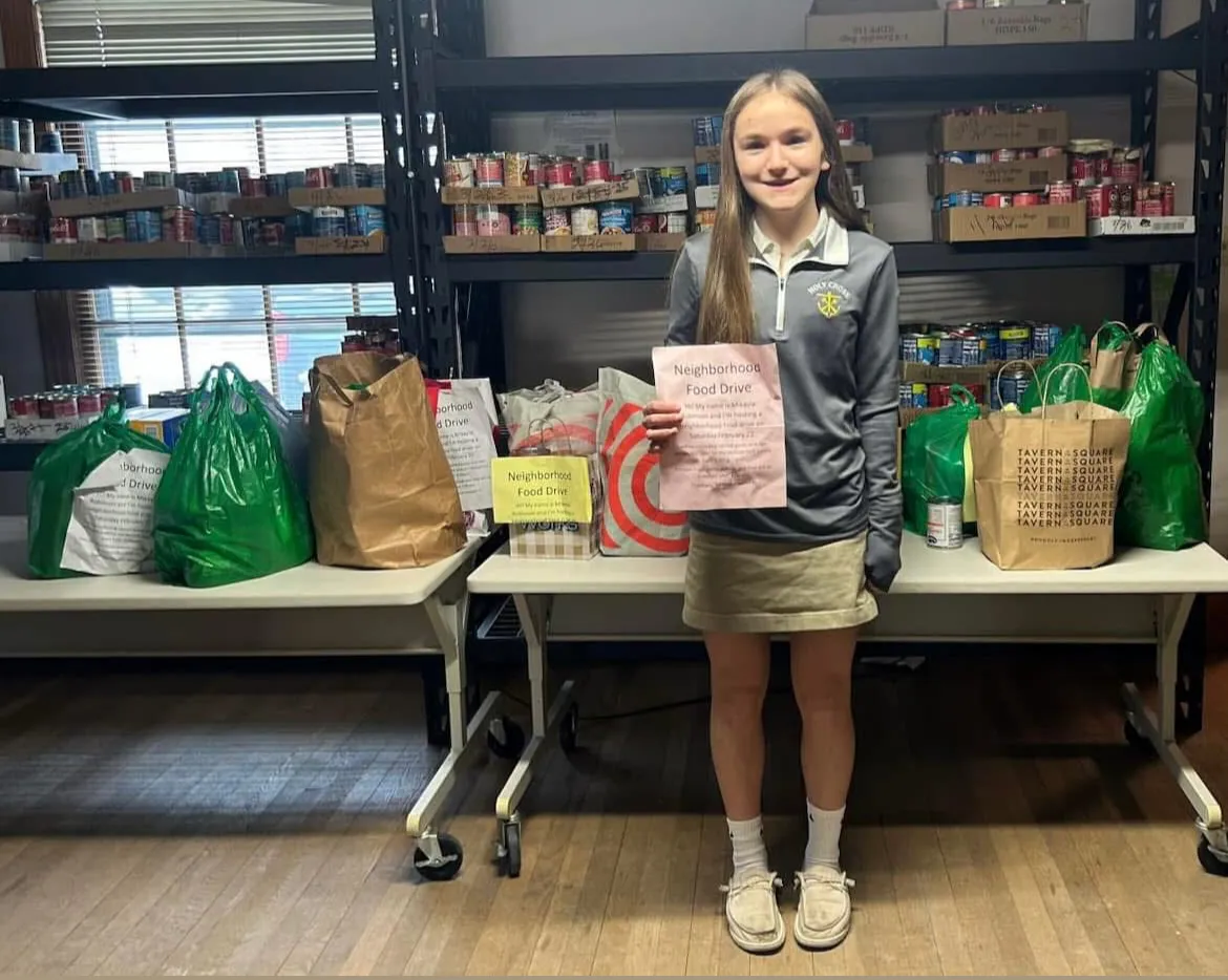 Mikayla Robinson ‘27 Collects 300 Food Items for Hometown of Wolcott