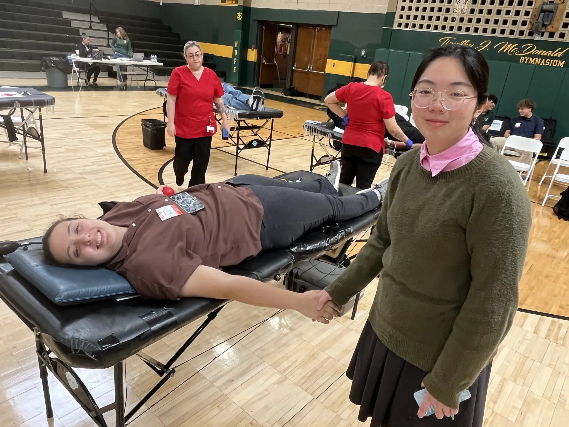 Holy Cross Surpasses Red Cross Goal with Successful Blood Drive